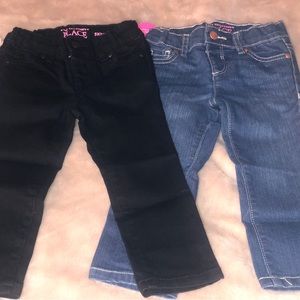 The Children’s Place | Size: 2T | Light Blue and Black Jeans | Adjustable Waist